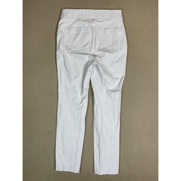 Spanx Pants Womens Small White On The Go Slim‎ Straight Pull On Stretch Mid Rise - Picture 13 of 14